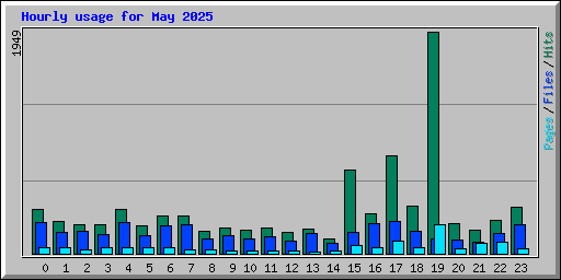 Hourly usage for May 2025
