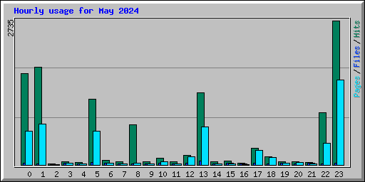 Hourly usage for May 2024