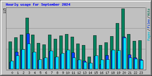 Hourly usage for September 2024