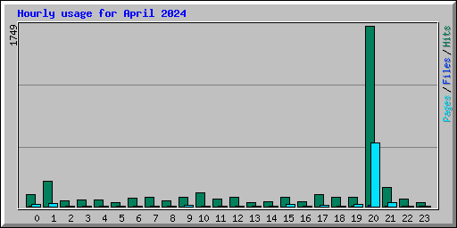 Hourly usage for April 2024