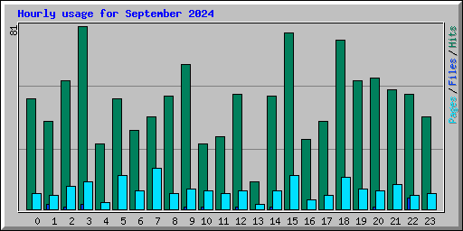 Hourly usage for September 2024