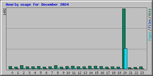 Hourly usage for December 2024