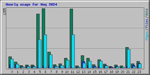 Hourly usage for May 2024