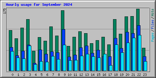 Hourly usage for September 2024