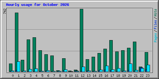 Hourly usage for October 2026