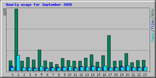 Hourly usage for September 2026