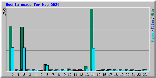 Hourly usage for May 2024