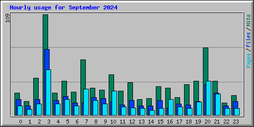 Hourly usage for September 2024