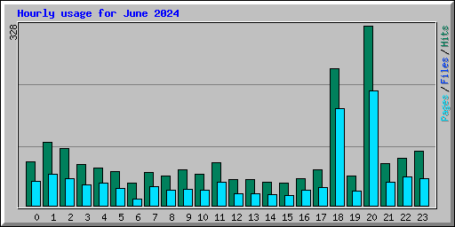 Hourly usage for June 2024