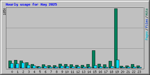 Hourly usage for May 2025