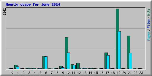 Hourly usage for June 2024