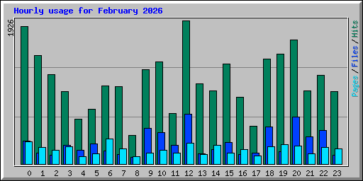 Hourly usage for February 2026